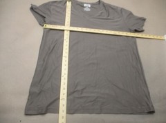 DULUTH TRADING Size XL Mens Gray Stretch V-Neck Short Sleeve Casual T-Shirt 803
