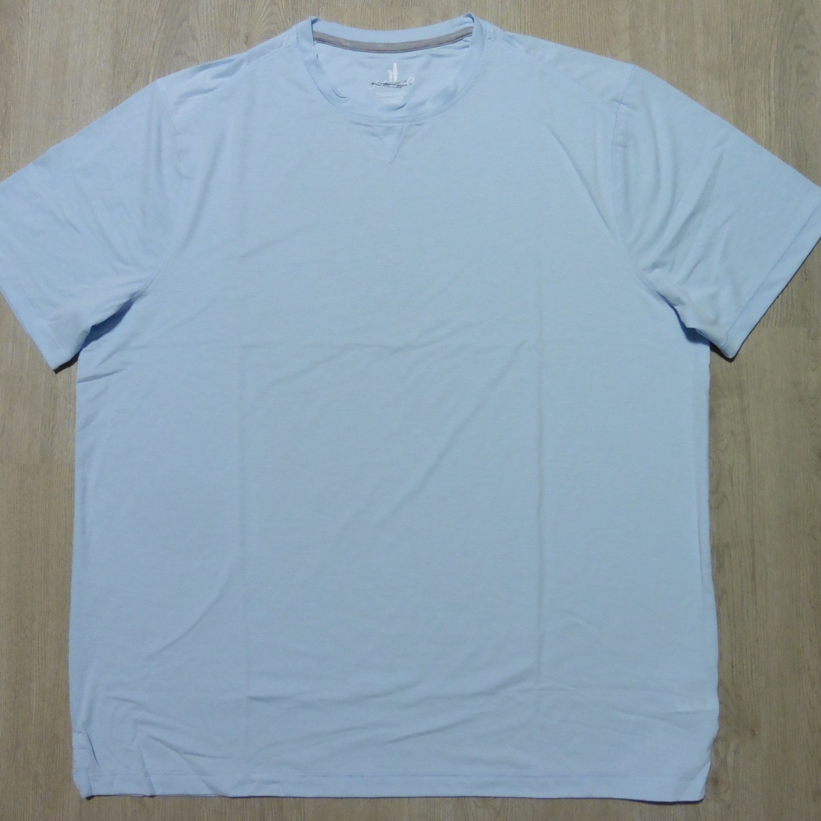 JOHNNIE O Mens L LARGE THE COURSE T SHIRT PERFORMANCE GOLF TEE KONA BLUE AQUA gallery