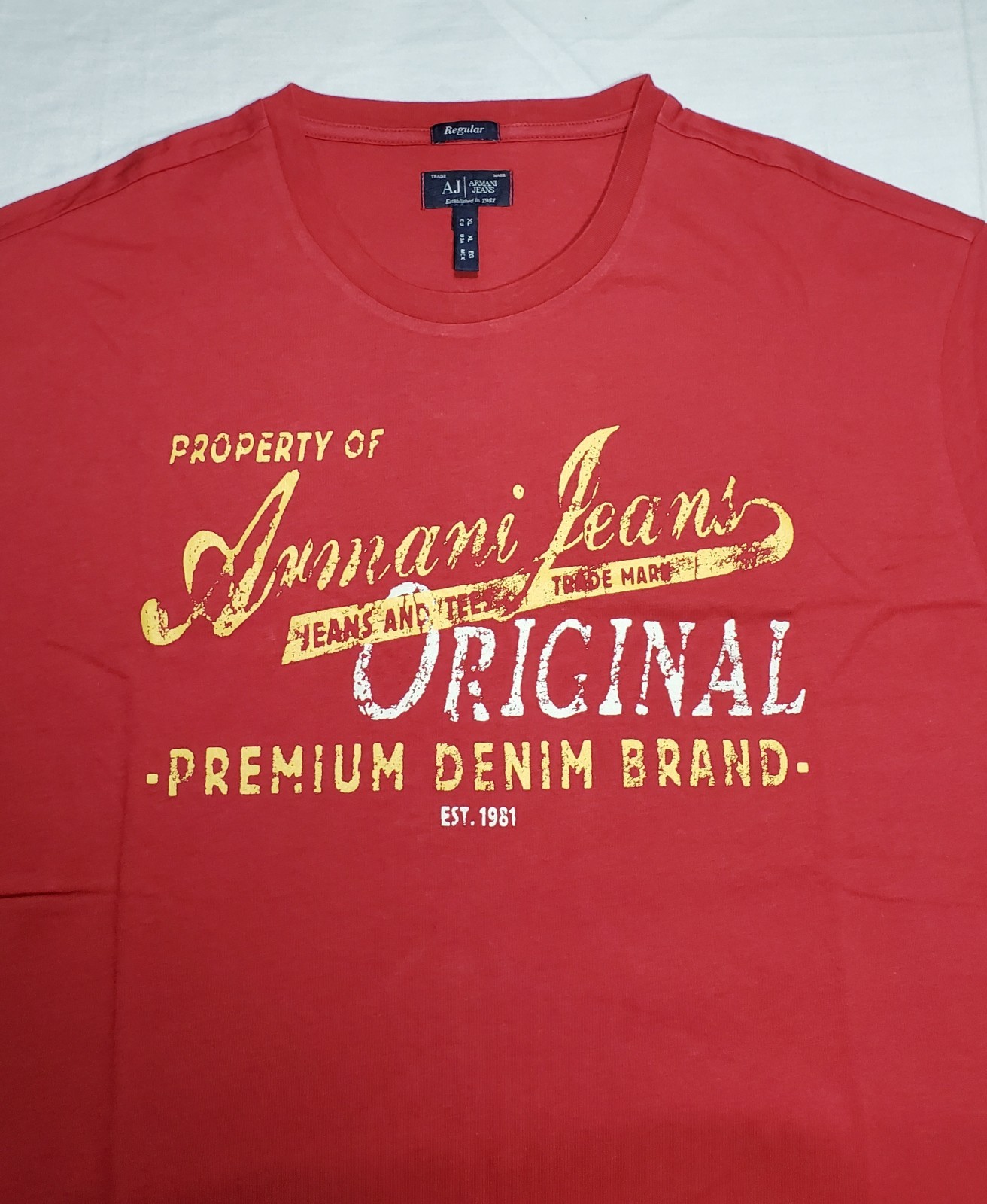 Armani Jeans T-Shirt Mens Size XL - Original Premium Denim Brand gallery