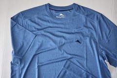Tommy Bahama T Tee Shirt Performance Rash Guard Cabo Blue SS New Medium M