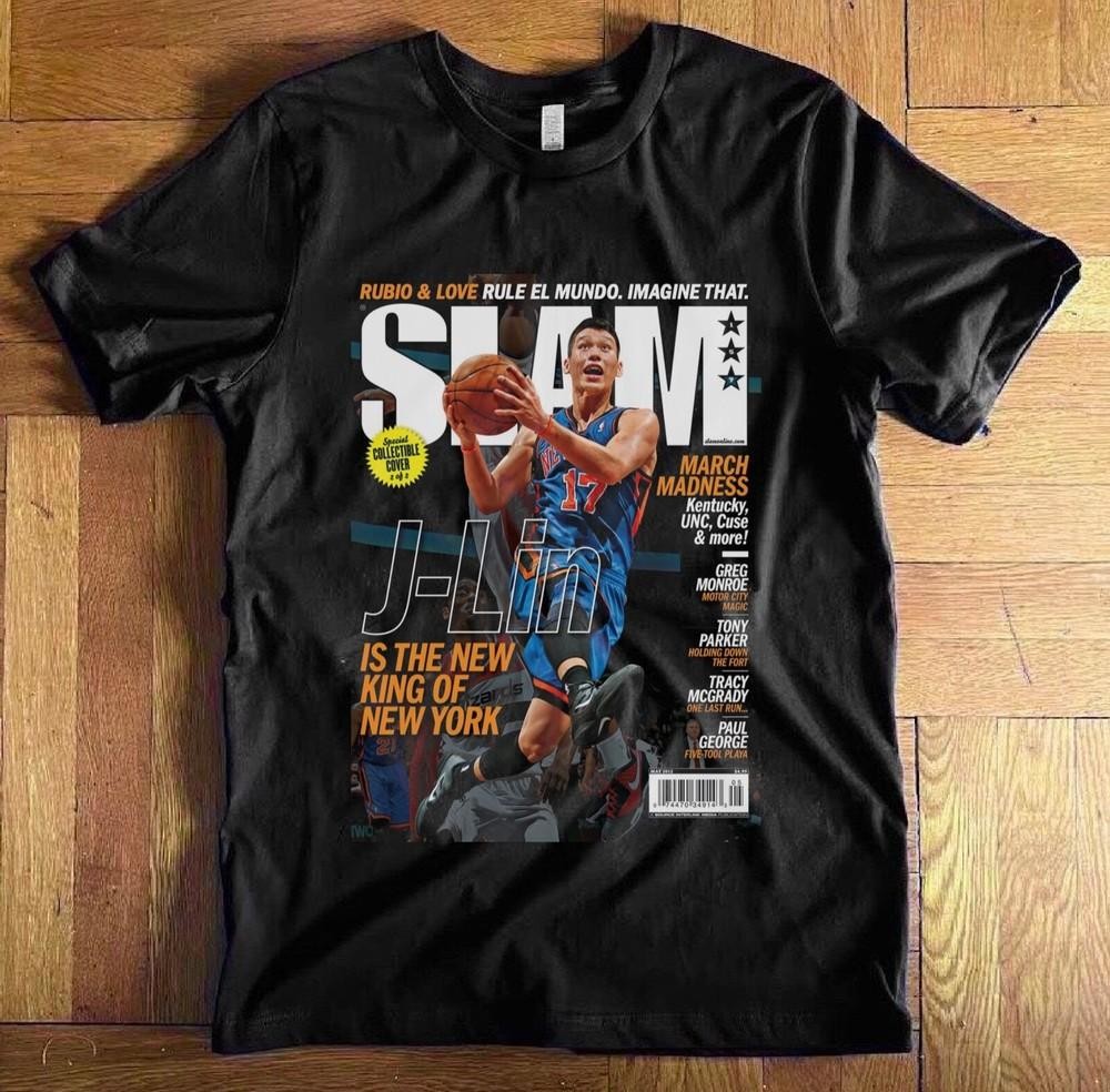 Jeremy Lin T-Shirt Slam Magazine Cover Linsanity Vintage 90s Bootleg Graphic gallery