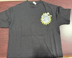 Men’s Black Graphic Tee andShort Sleeve Cotton M