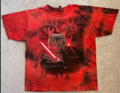 The Mountain Star Wars Theme Cat Red Tie-Dye Shirt, Brand New, Mens Size’s
