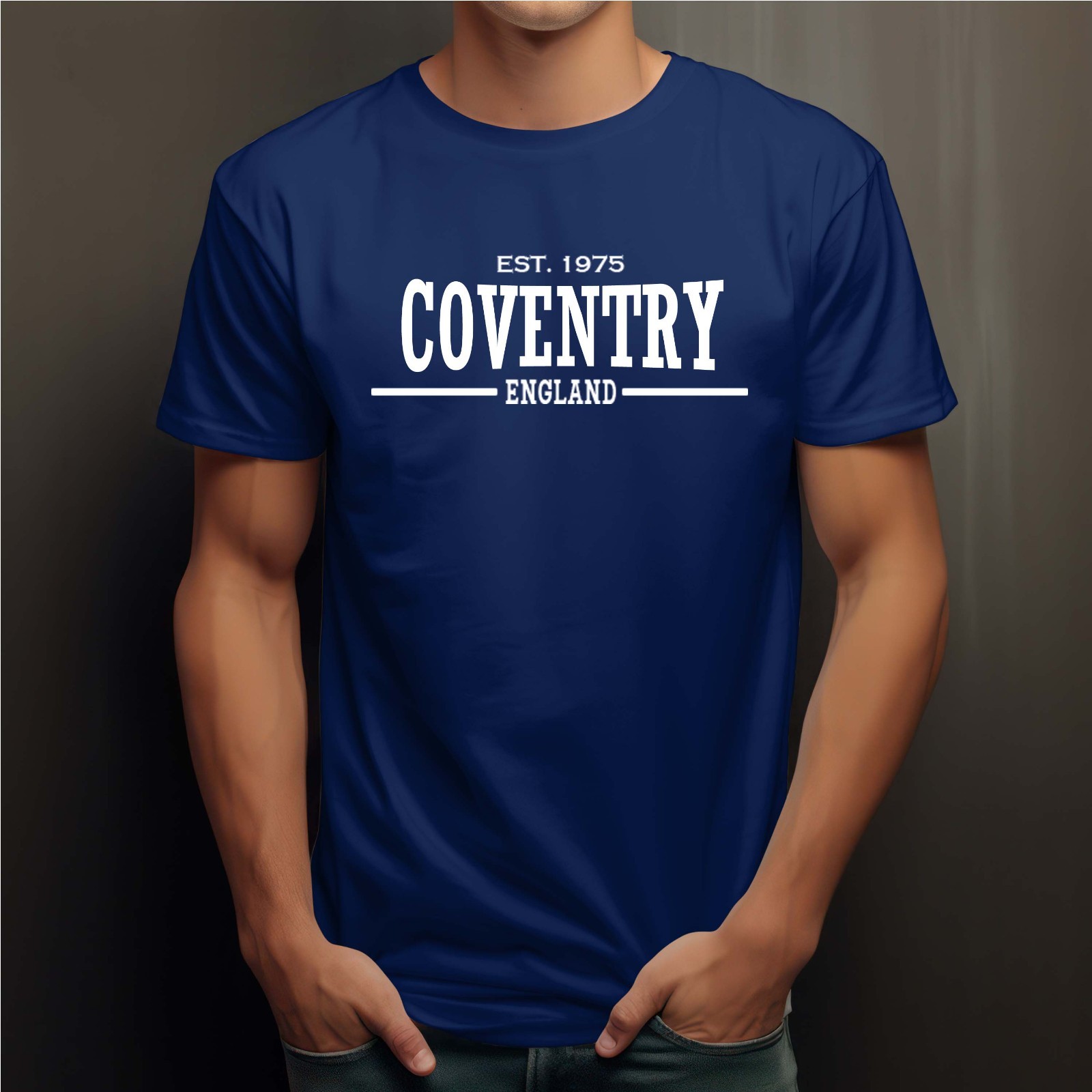 Mens 50th Birthday T Shirt City Of Birth COVENTRY any Place Year 30th 60th 40th gallery