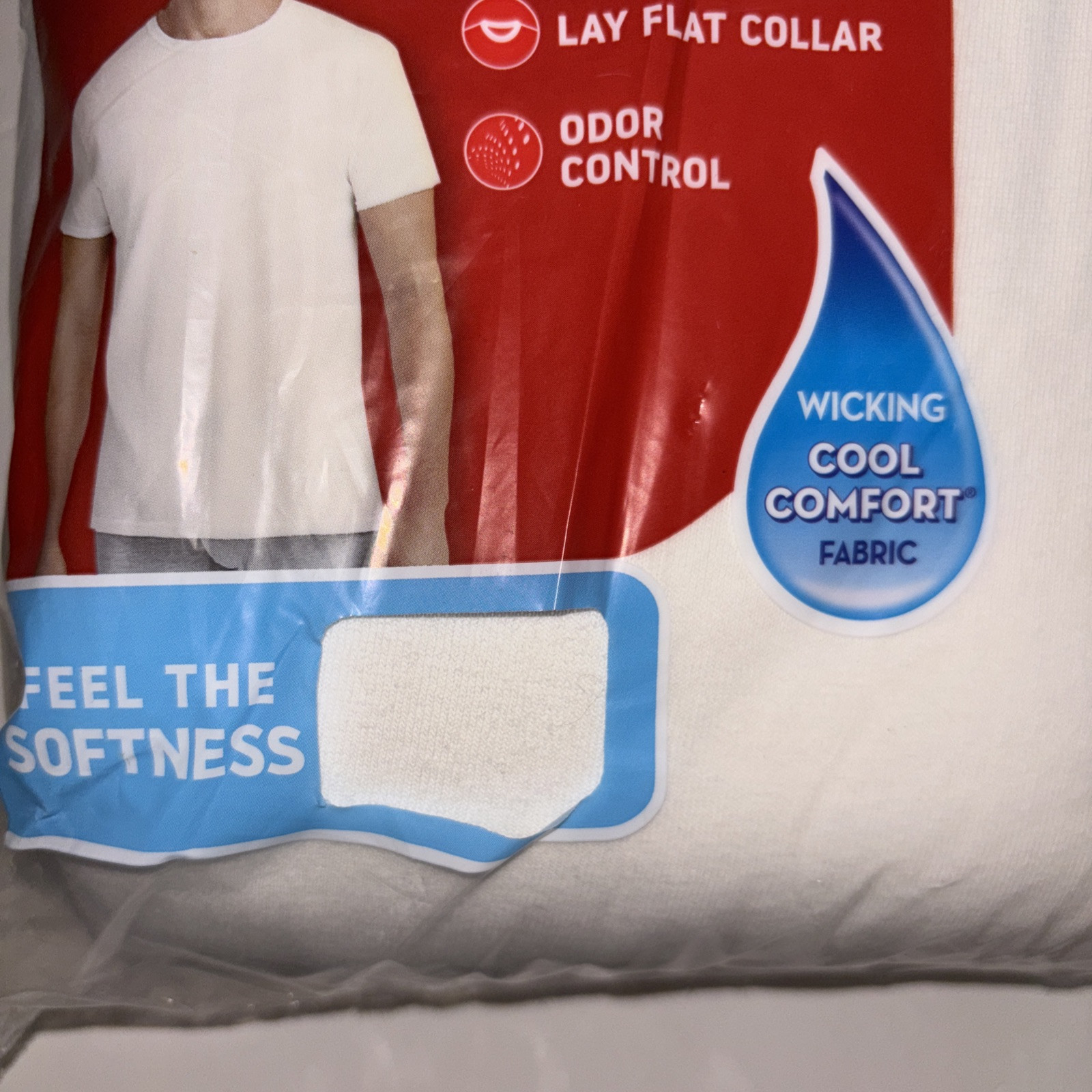 Hanes Men's FreshIQ ComfortSoft Crewneck Undershirt - White (Pack of 6) (2135P6) gallery
