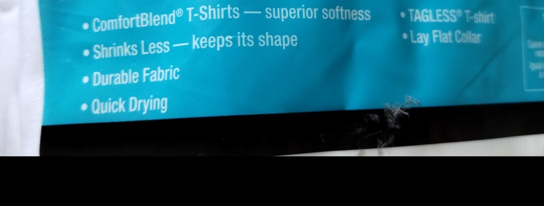 (6) New Hanes Tagless ComfortSoft ComfortBlend Undershirts T-Shirts Med Open Bag gallery