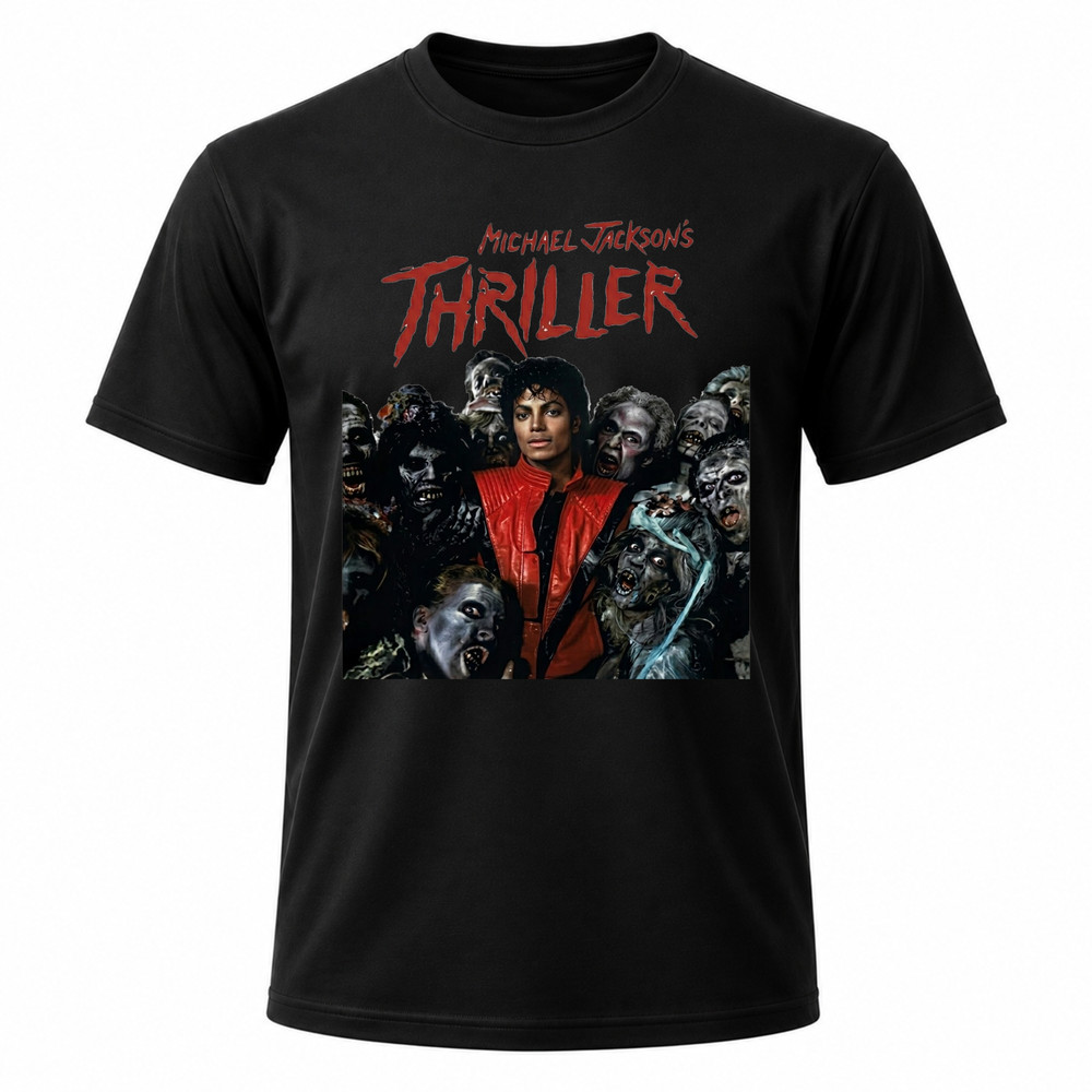 Michael Jackson Men’s Black Thriller Graphic T Shirt