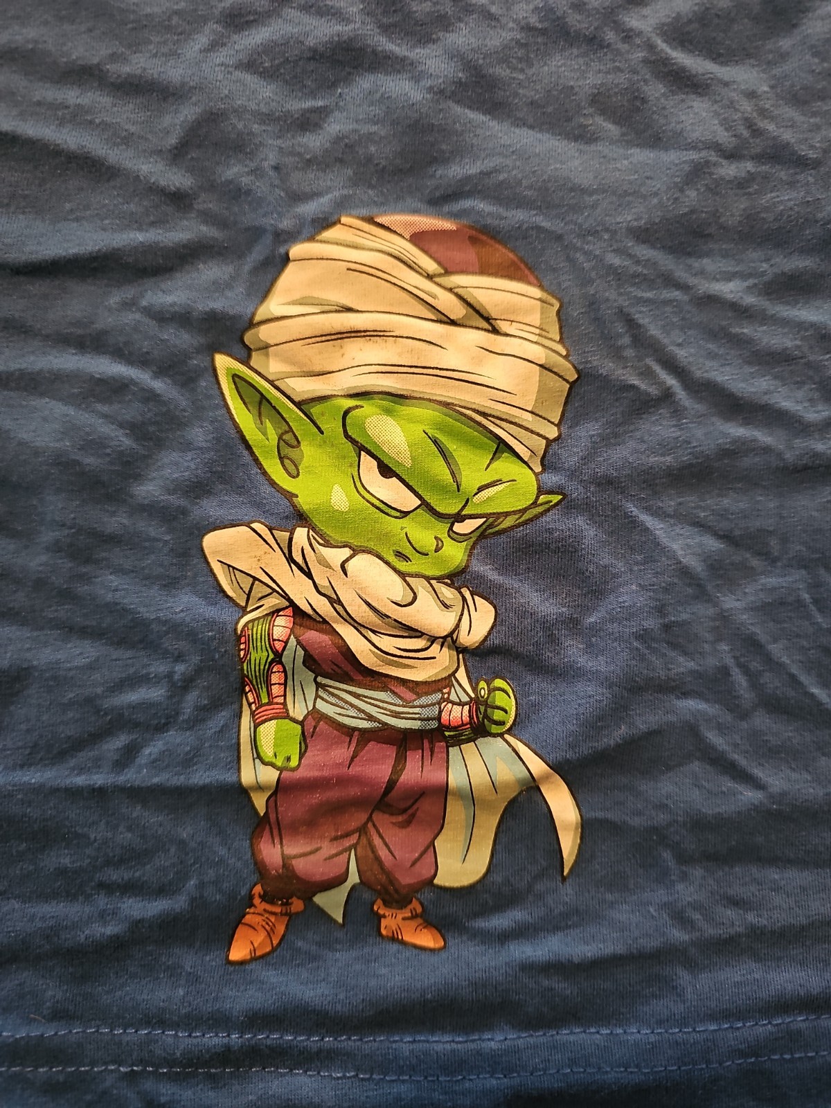 Dragon Ball Super Blue Chibi Adult T Shirt Size L Goku Piccolo Vegeta Shenron gallery