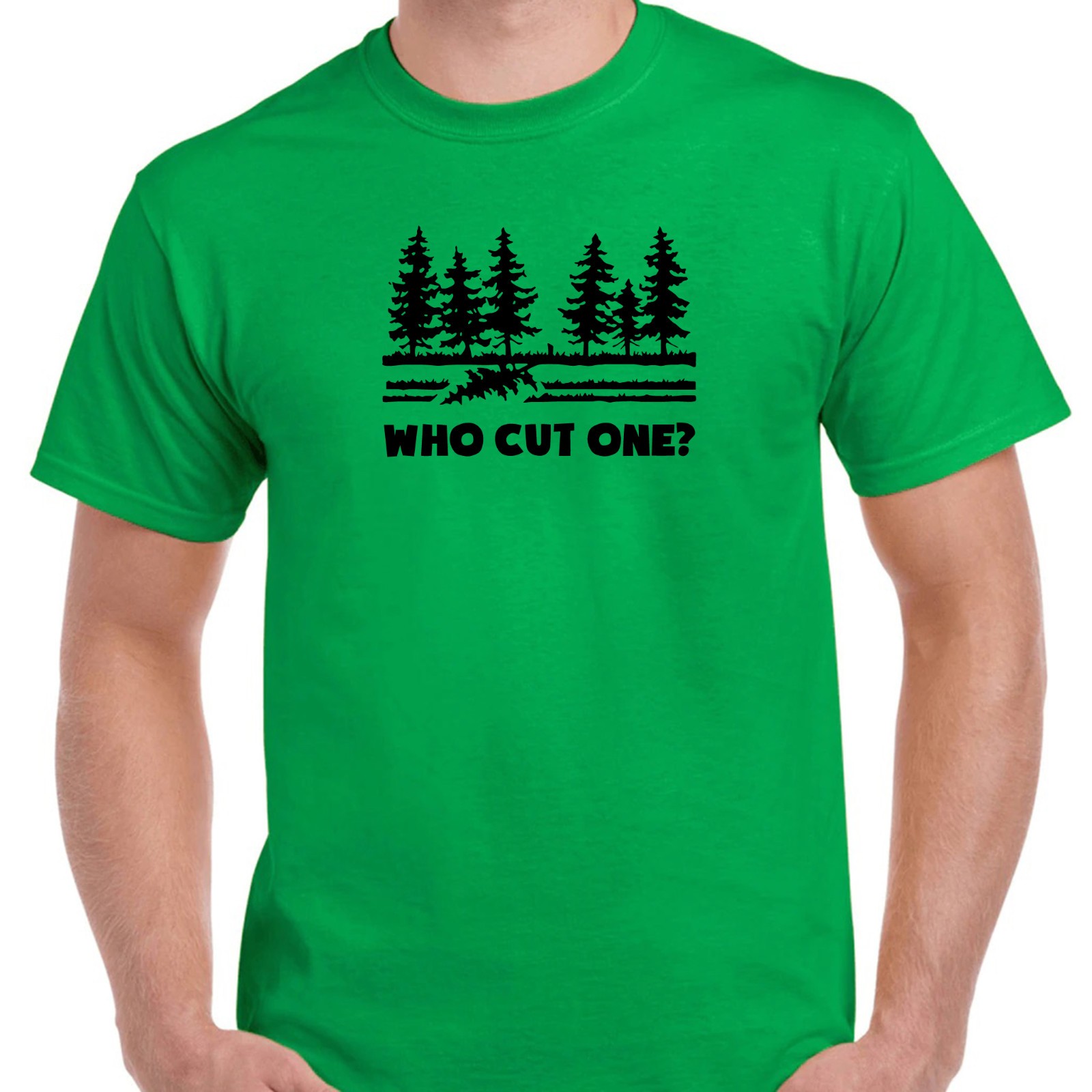 Brand New WHO CUT ONE TSHIRT Fart Joke LUMBER JACK SM-5XL gallery
