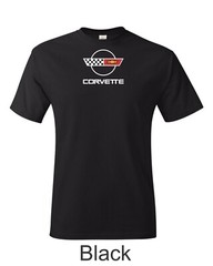 Vintage C4 Corvette Emblem Printed on Men’s Shirt. FREE SHIPPING !!!