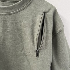 ScotteVest TEC TShirt Travel Mens M Green Performance Zip Pockets Bamboo/Cotton