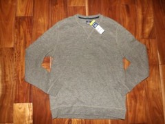 NWT Mens Members Mark Olive Green Soft Wash Thermal L/S Waffle Crew Shirt M
