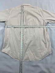 Croft and barrow Orange Plad Button down shirt size 16-1/2-34/35