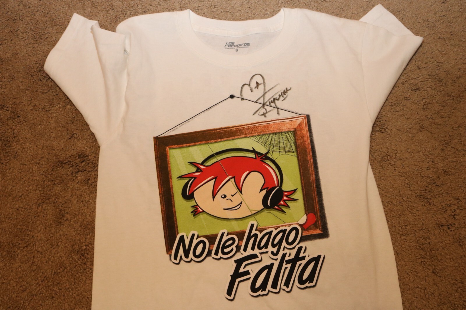 BANDA LOS RECODITOS TOUR T SHIRT SIZE Small Signed Marco "Zapata" Figueroa gallery
