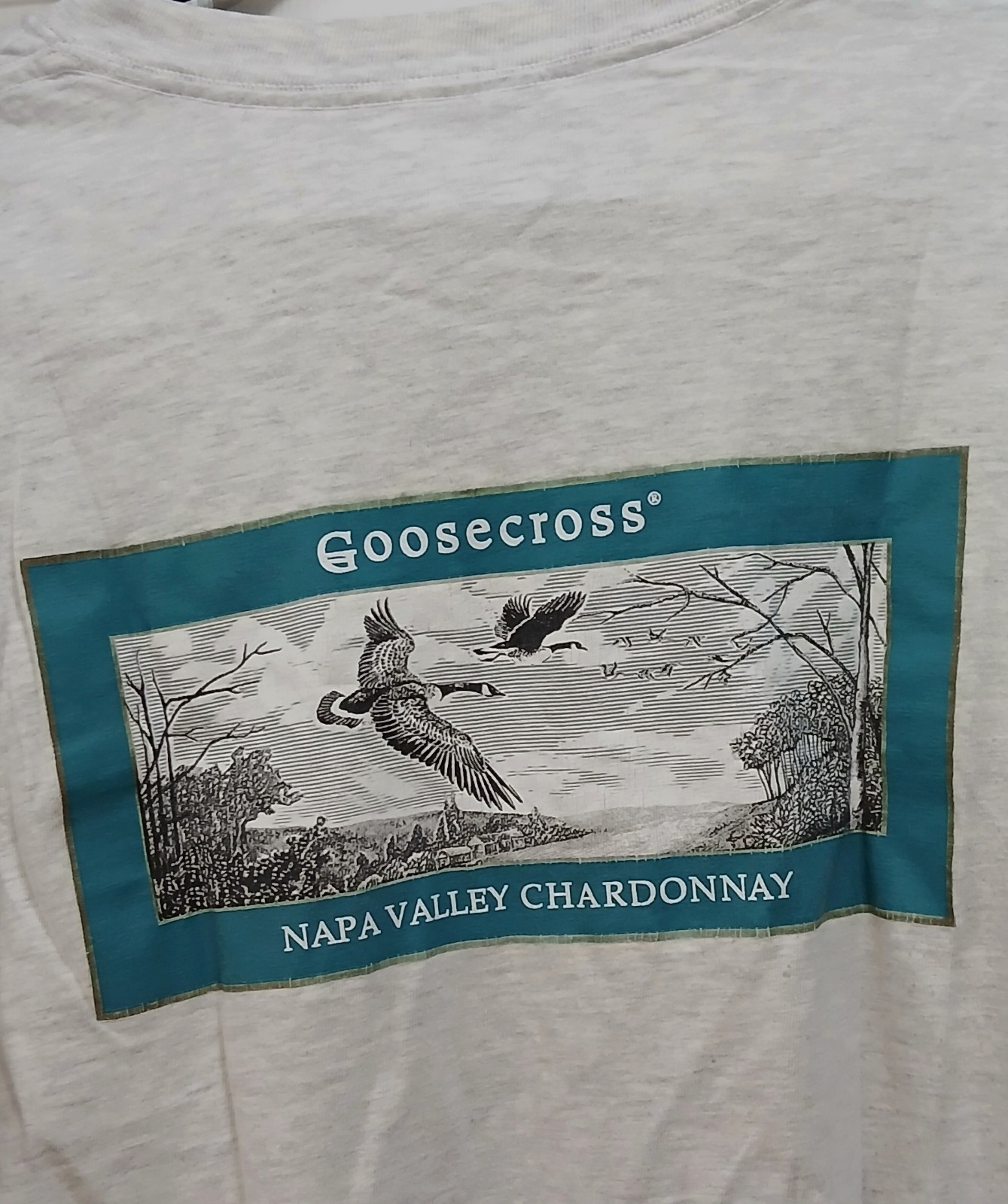 GOOSECROSS NAPA VALLEY CHARDONNAY TEE HANES BEEFY LARGE WINECORE gallery