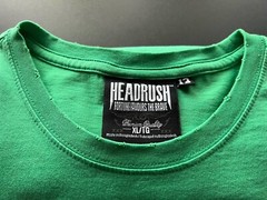 Headrush Men’s Size XL Green Short Sleeve T-Shirt MMA Action Sports Y2K L-4