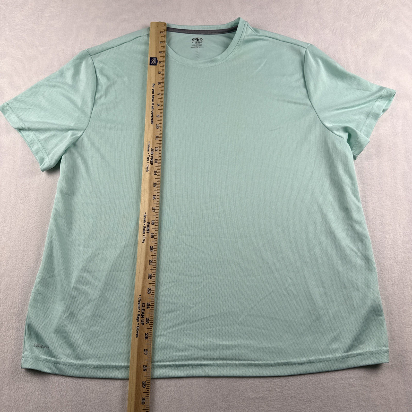 Athletic Works Size 2XL Crew Neck T-Shirt Aqua Green Workout Polyester gallery