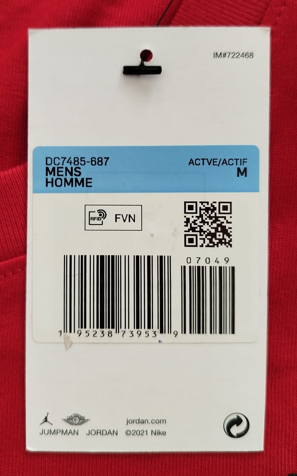 Jordan Jumpman Men's Short-Sleeve T-Shirt RED DC7485-687 Multi Size Brand New gallery