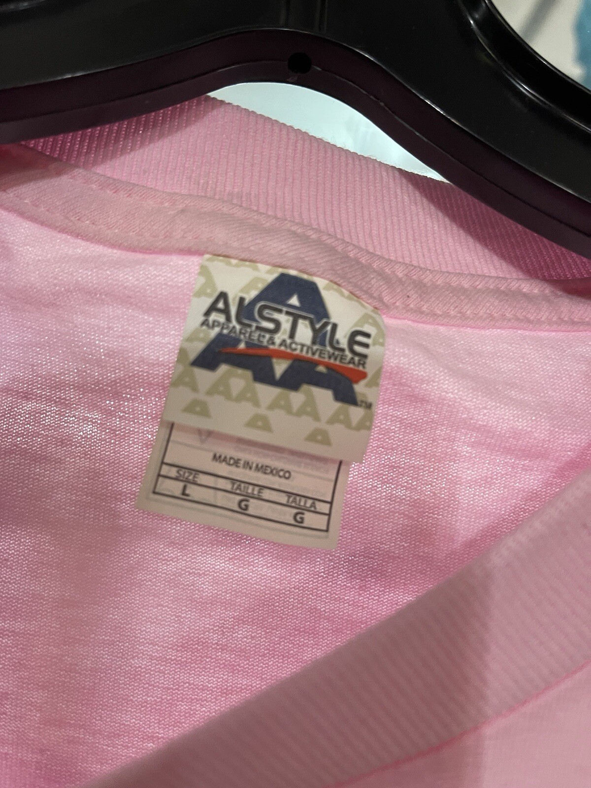 4-Large Pink AAA Alstyle Mens Plain Short Sleeve T-Shirt Casual T Shirt gallery