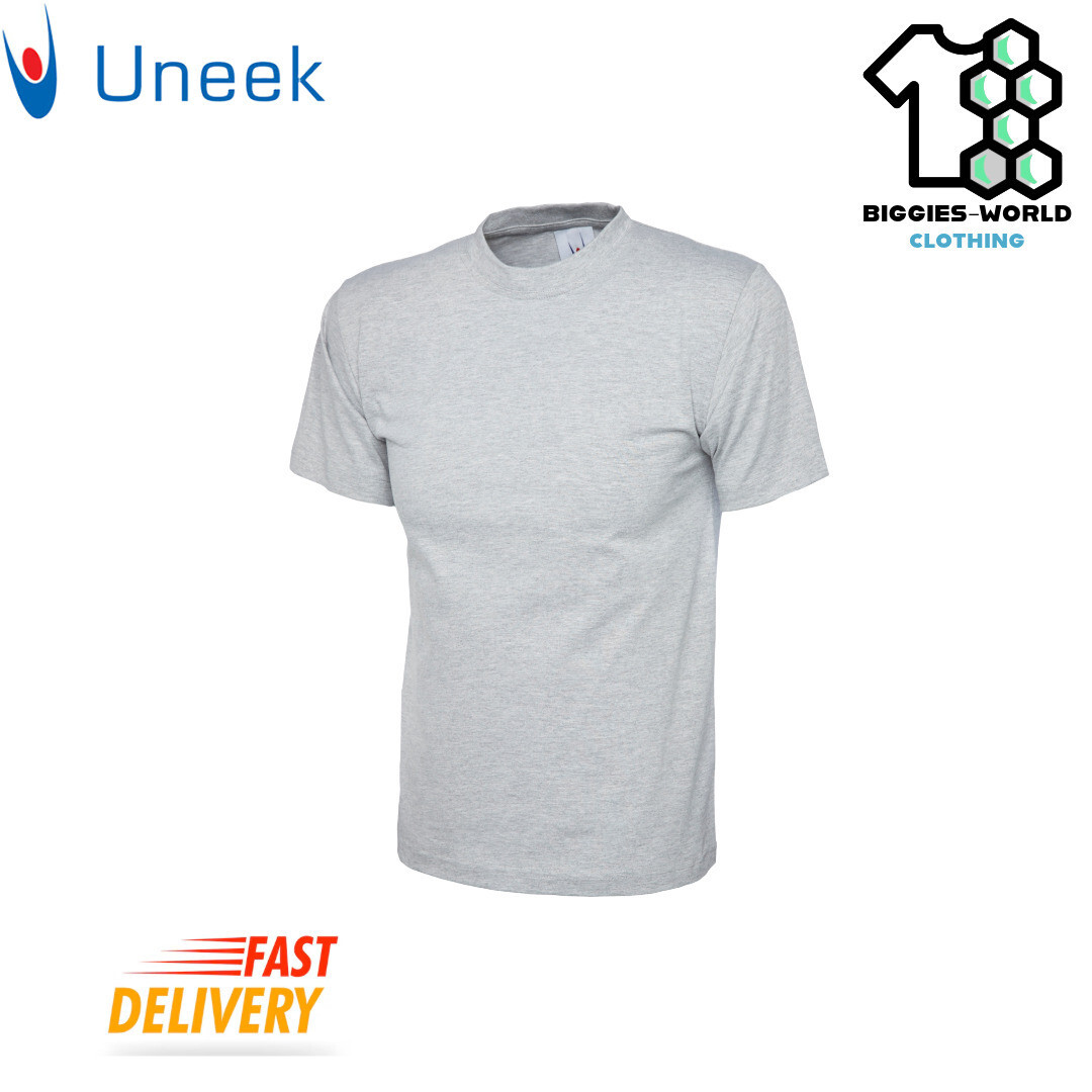 Uneek 1/2/4 PACK Unisex Classic T-Shirt Short Sleeve Work/ Casual Tee (UC301) gallery