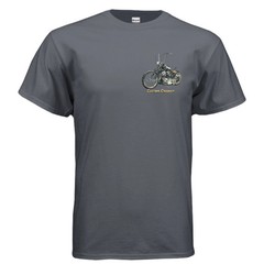 Custom Chopper 3 Vintage Motorcycle Art T-Shirt An Old Man’s Art