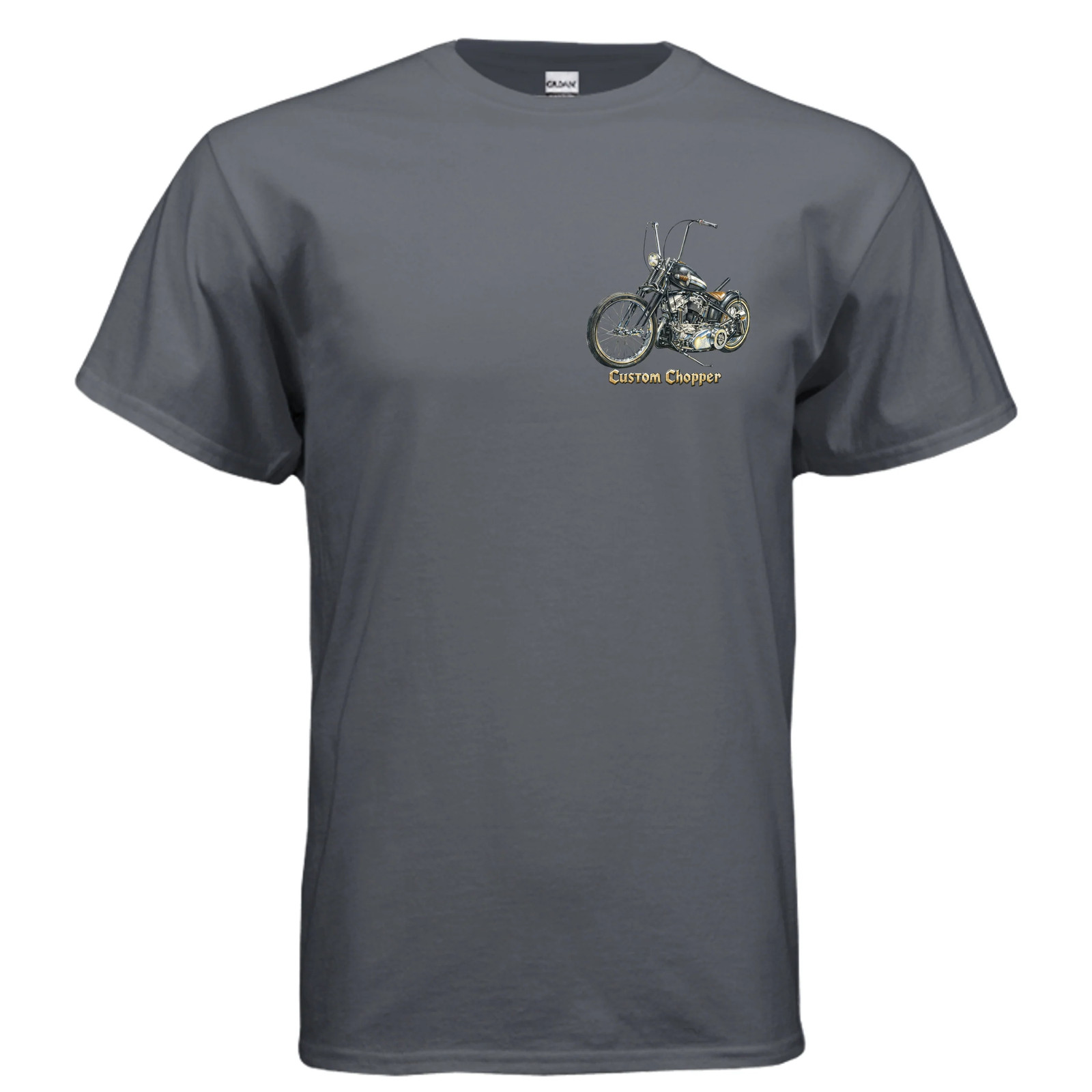 Custom Chopper 3 Vintage Motorcycle Art T-Shirt An Old Man's Art gallery