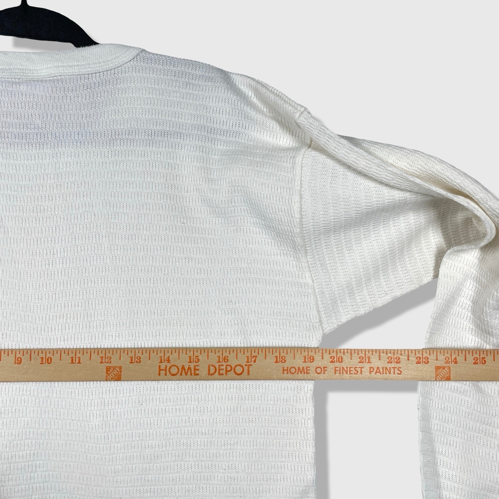 Hanes American Sportsman Thermal Shirt Mens 2XL White Waffle Knit Longline gallery