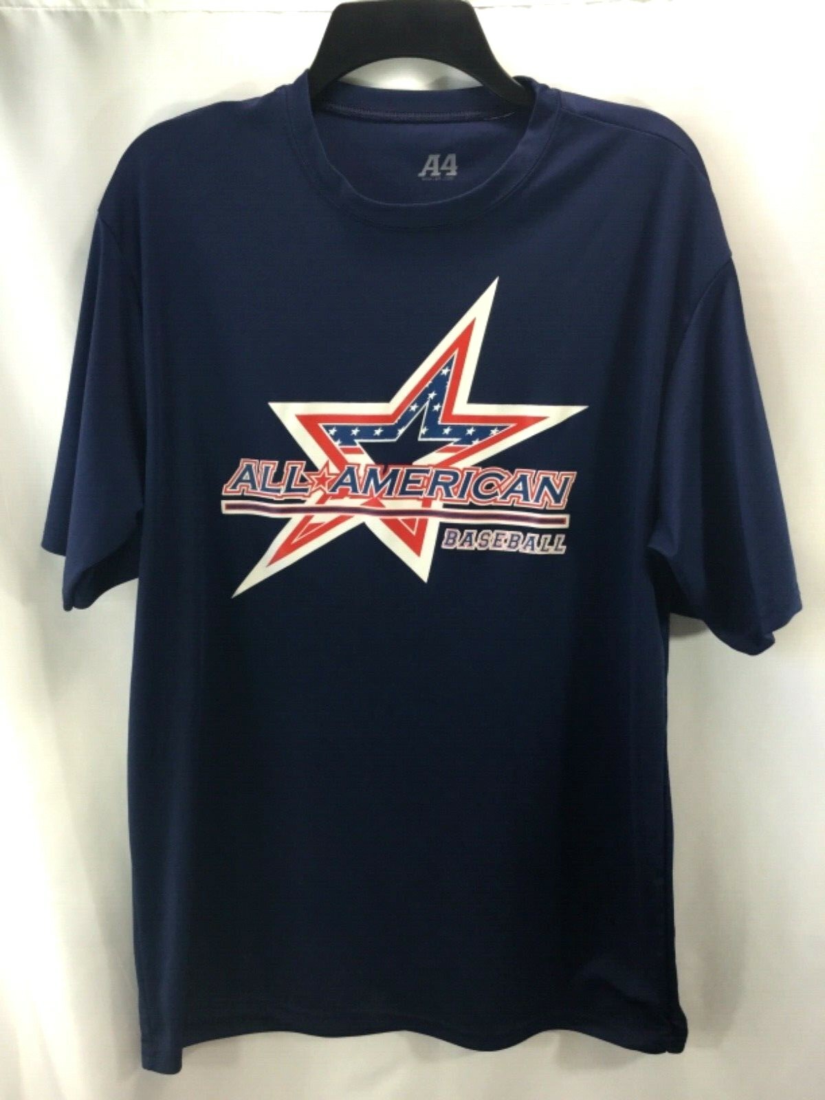 ALL AMERICAN #44 BASEBALL Men’s Large Blue Workout Practice T-Shirt L Clothing gallery