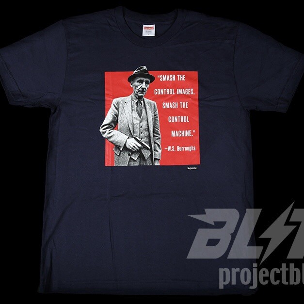 SS16 Supreme Burroughs Tee T-shirt Navy Large L 2016 gallery