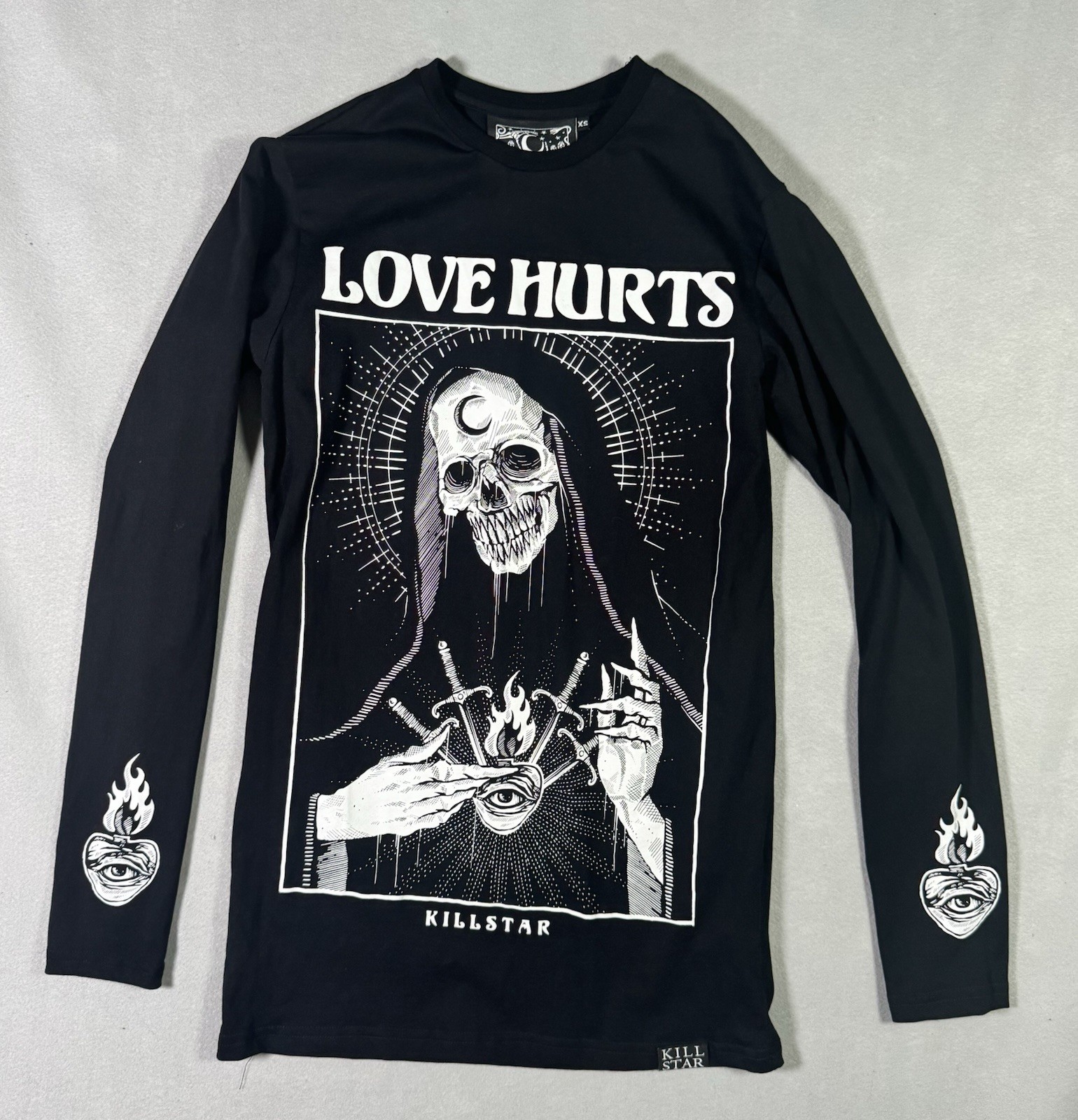 Killstar Love Hurts Long Sleeve T-shirt In Black gallery