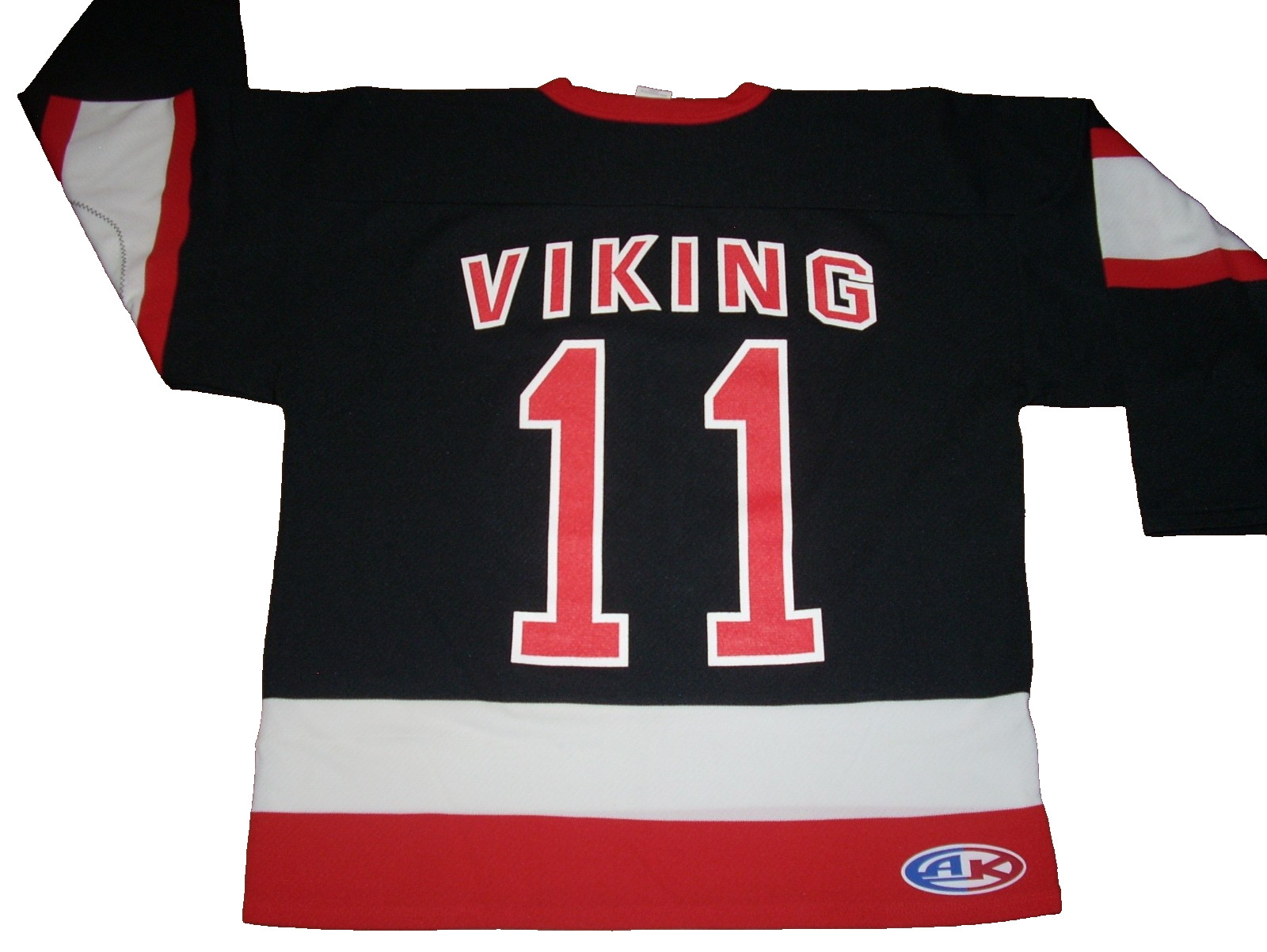 Amon Amarth Viking 11 - X-LARGE Band Logo Hockey Jersey - Canada Red White Black gallery