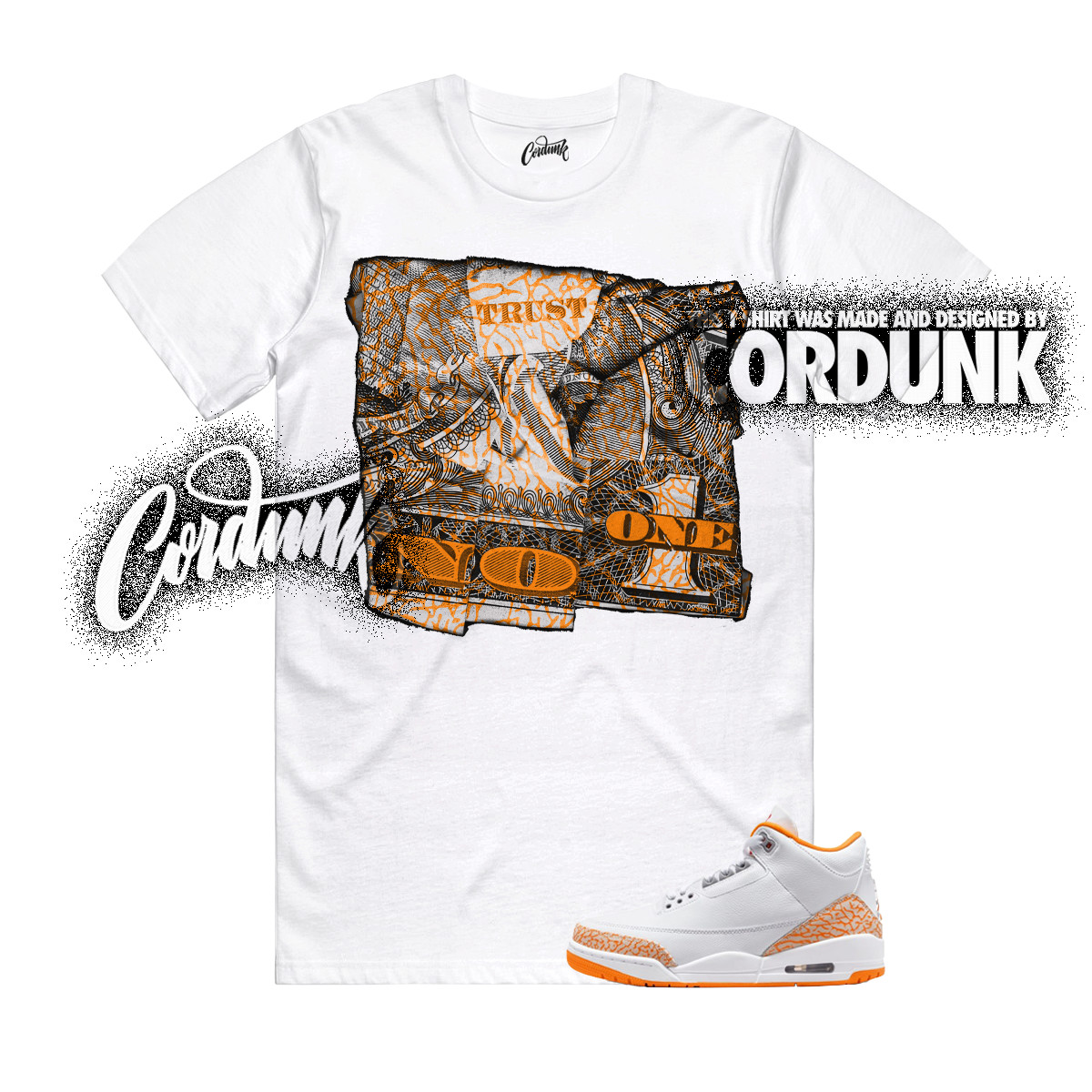 3 Orange Citrus White Cement Grey Multi Color 11 T Shirt Match TRUST