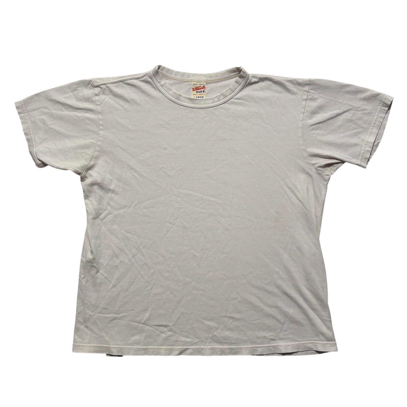 Whitesville Single Stitch Blank Short Sleeve T-Shirt Men's L White gallery