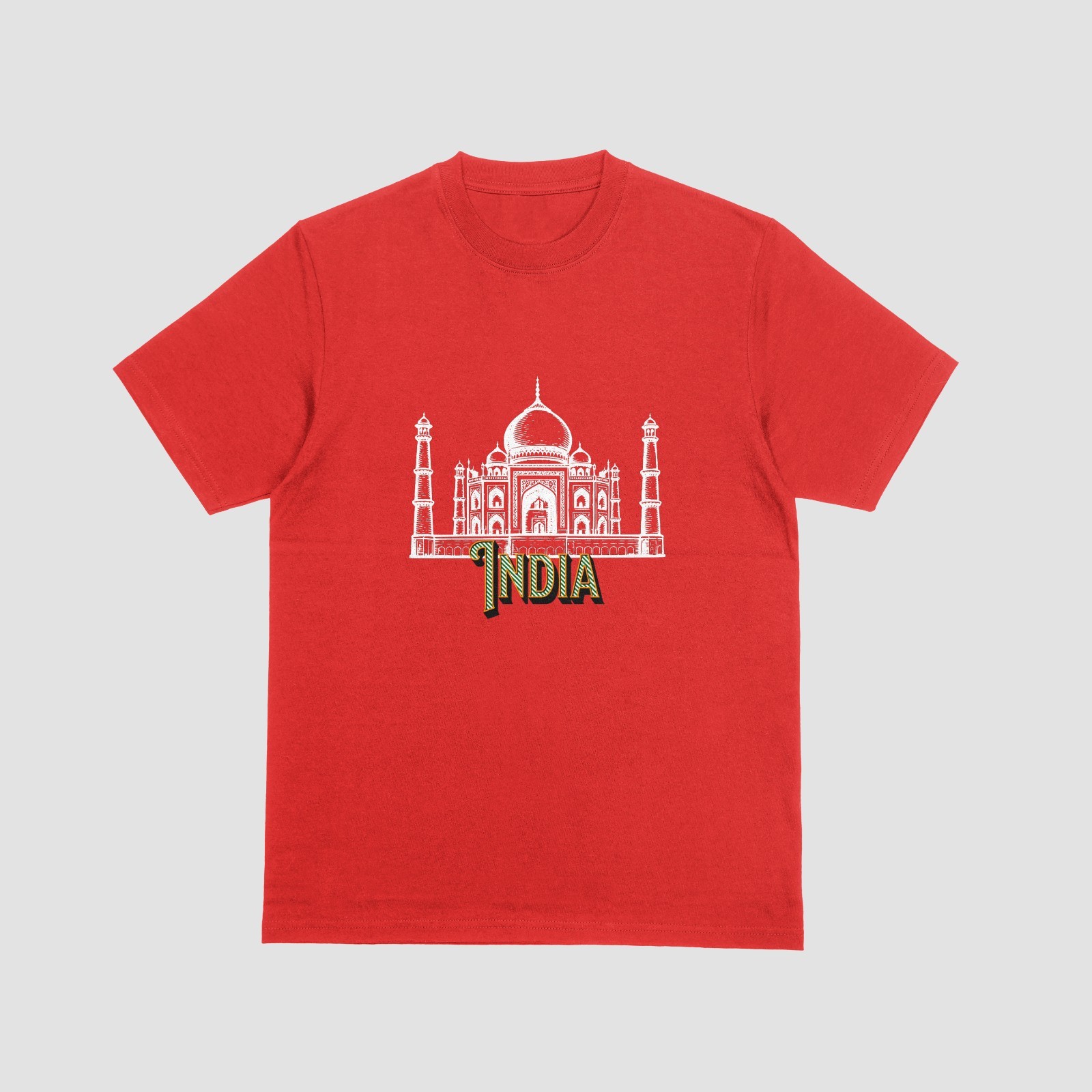 INDIA T-Shirt | Taj Mahal New 7 Wonders Tee | Holiday Tourist Souvenir Top gallery