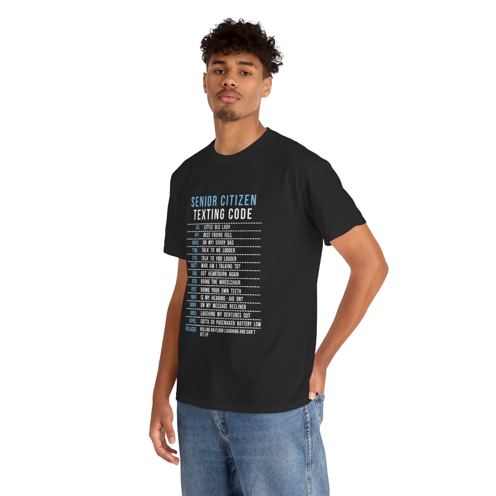 Senior Citizen Texting Code Cool Funny Old People Fun Unisex Crewneck Sweatshirt gallery