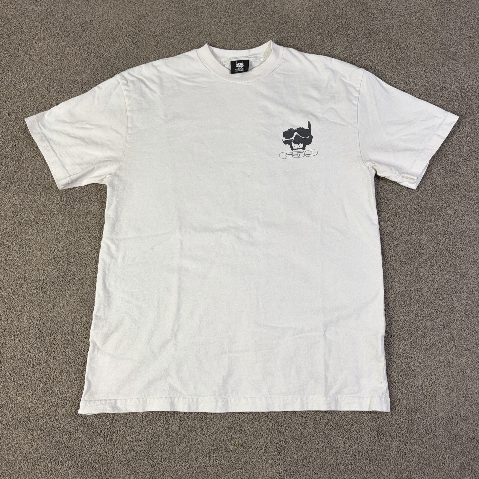 G59 Records Skull Graphic T Shirt Suicideboys Size Medium White