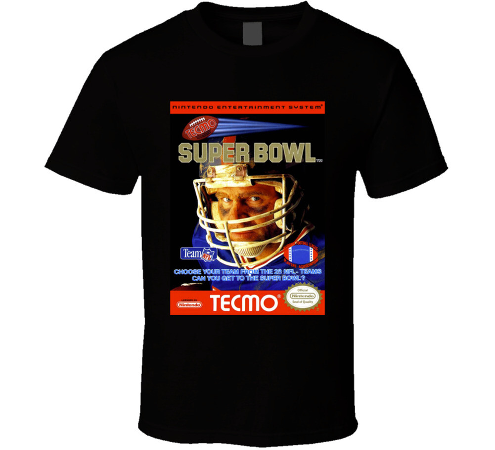 Tecmo Super Bowl Nes Video Game Cover T Shirt gallery