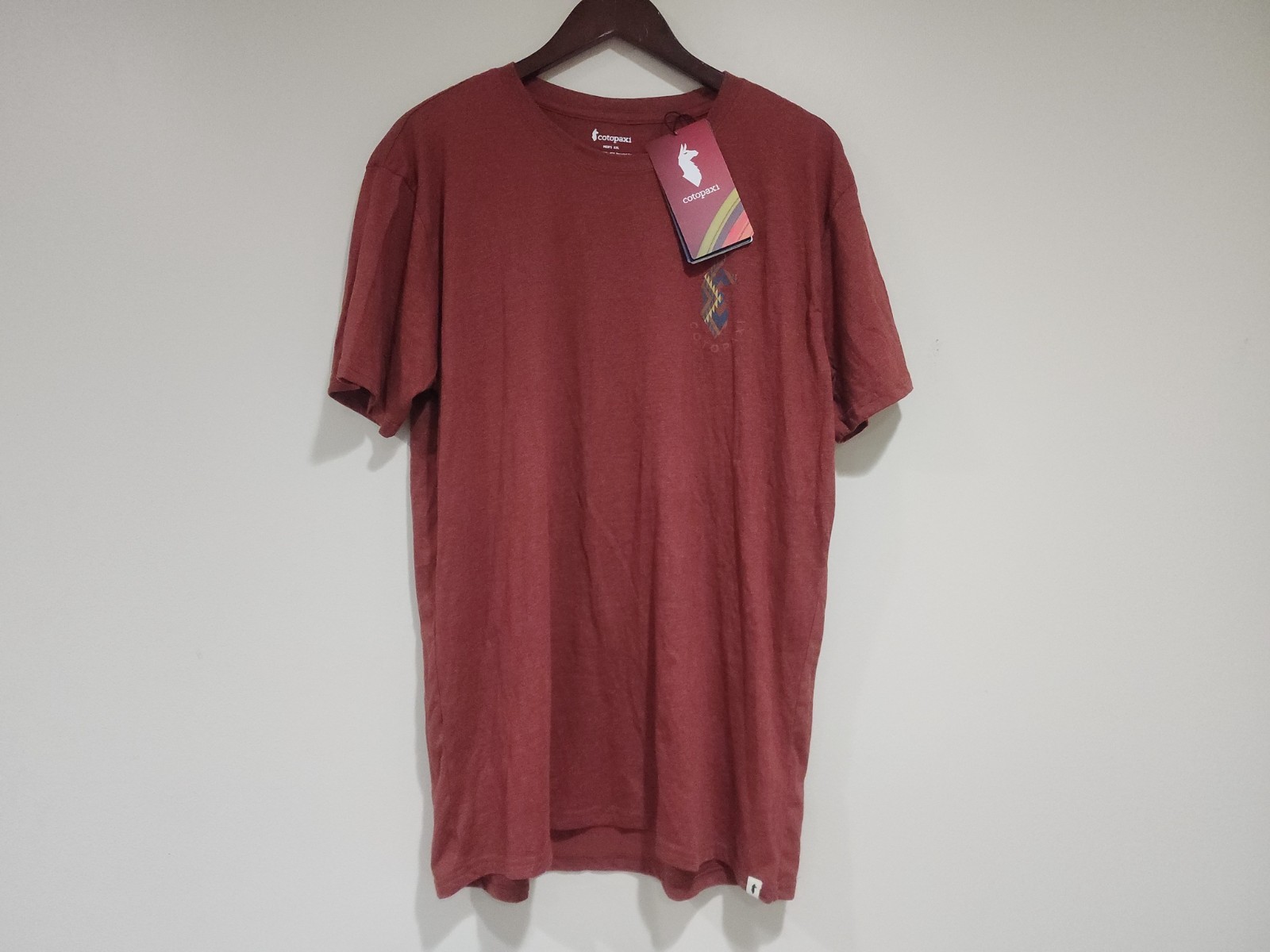 Cotopaxi Llama Lover T Shirt Mens 2XL Rust Graphic Organic Cotton Quick Drying gallery
