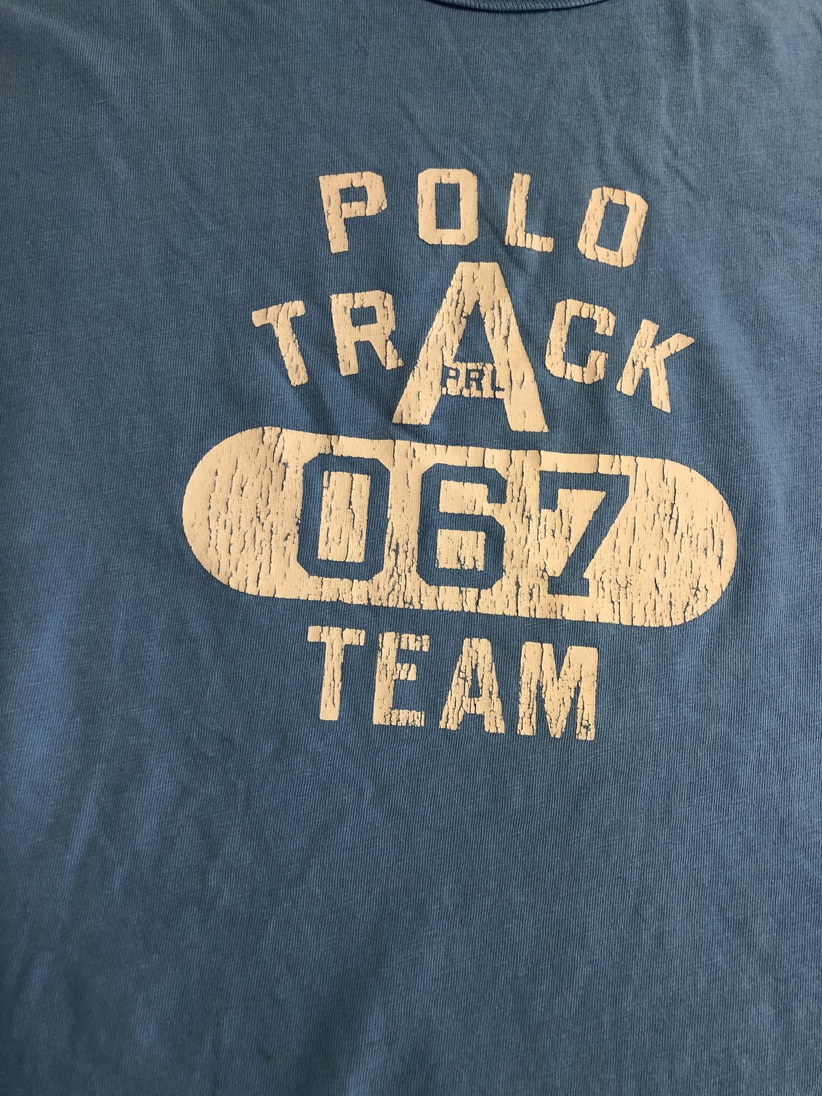 Polo Ralph Lauren Shirt Mens XL Blue Polo Track 067 Graphic Crewneck Tee Casual gallery