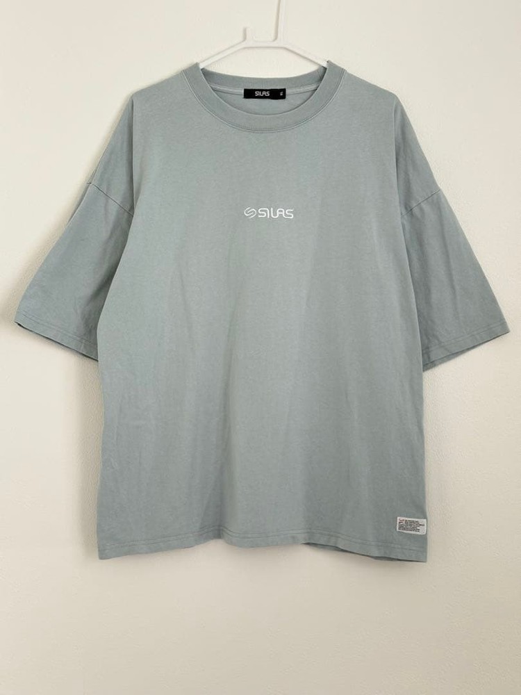 SILAS T-Shirt Light Blue Embroidered Logo XL Size