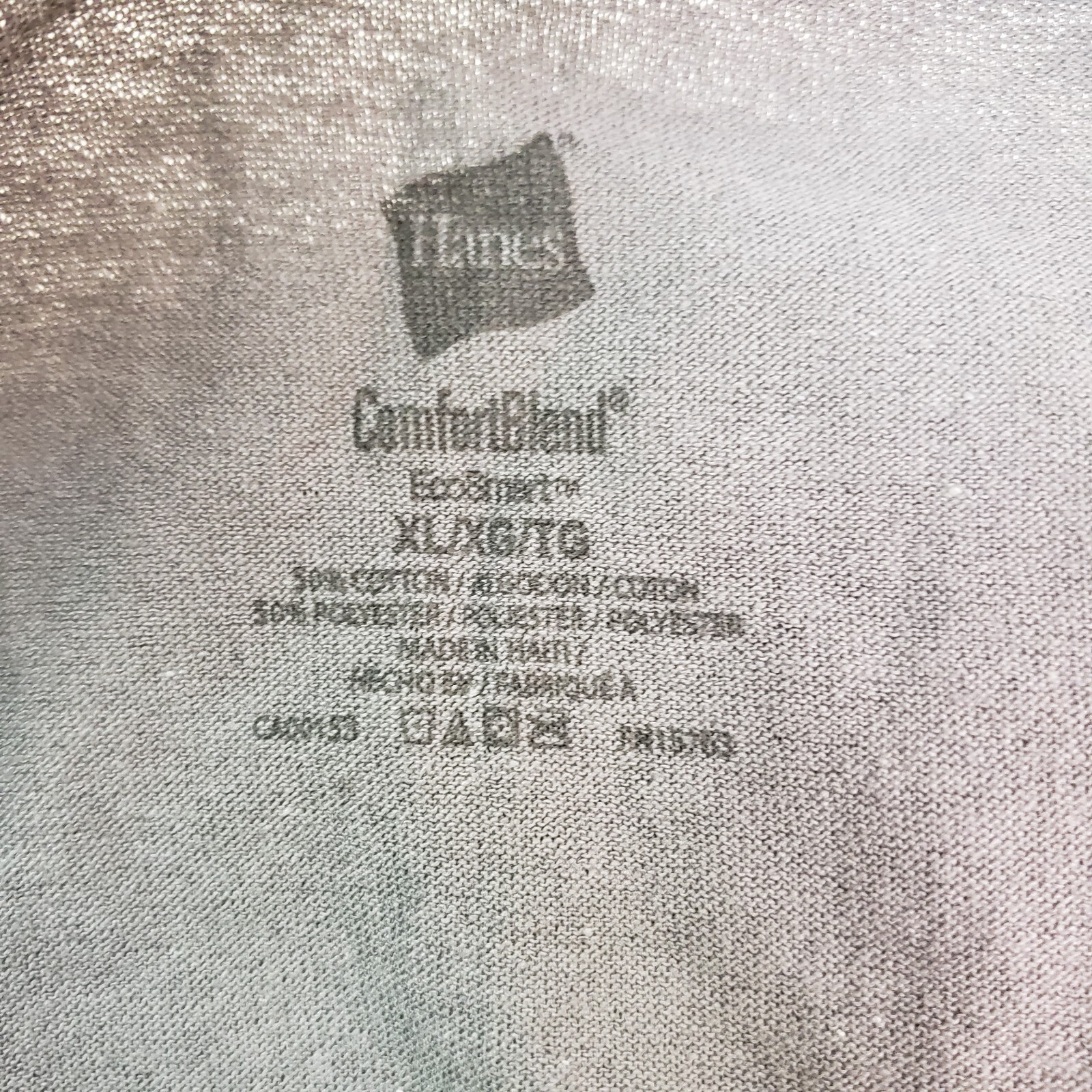 Hanes Mens Size XL Gray Basic Comfort Blend Eco Smart T Shirt gallery