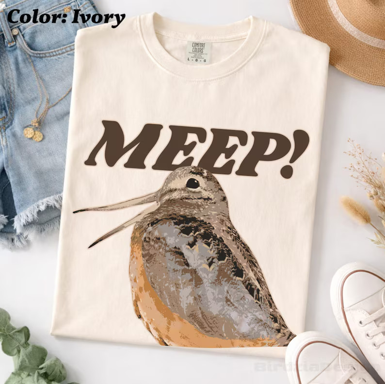 Meep Woodcock Cute Bird Meme Comfort Tee