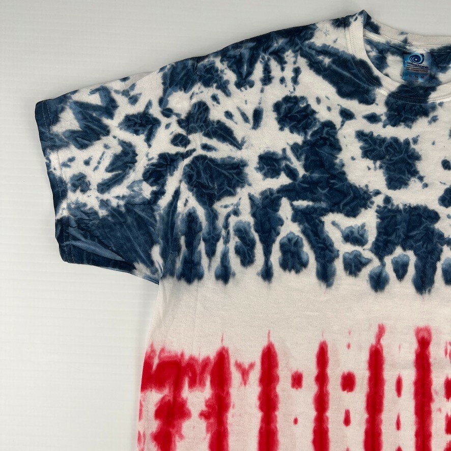 Colortone Shirt Men Extra Large Tie Dye Cotton Patriotic USA Work Party Core Nw gallery