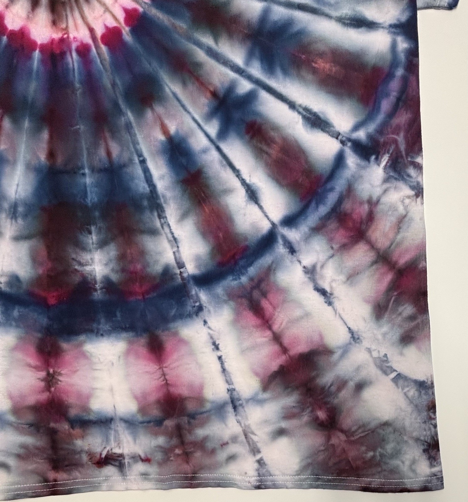 Handmade Ice Tie Dye Adult T-Shirt Size 2XL Multicolor Patriotic Gildan Tee NEW gallery
