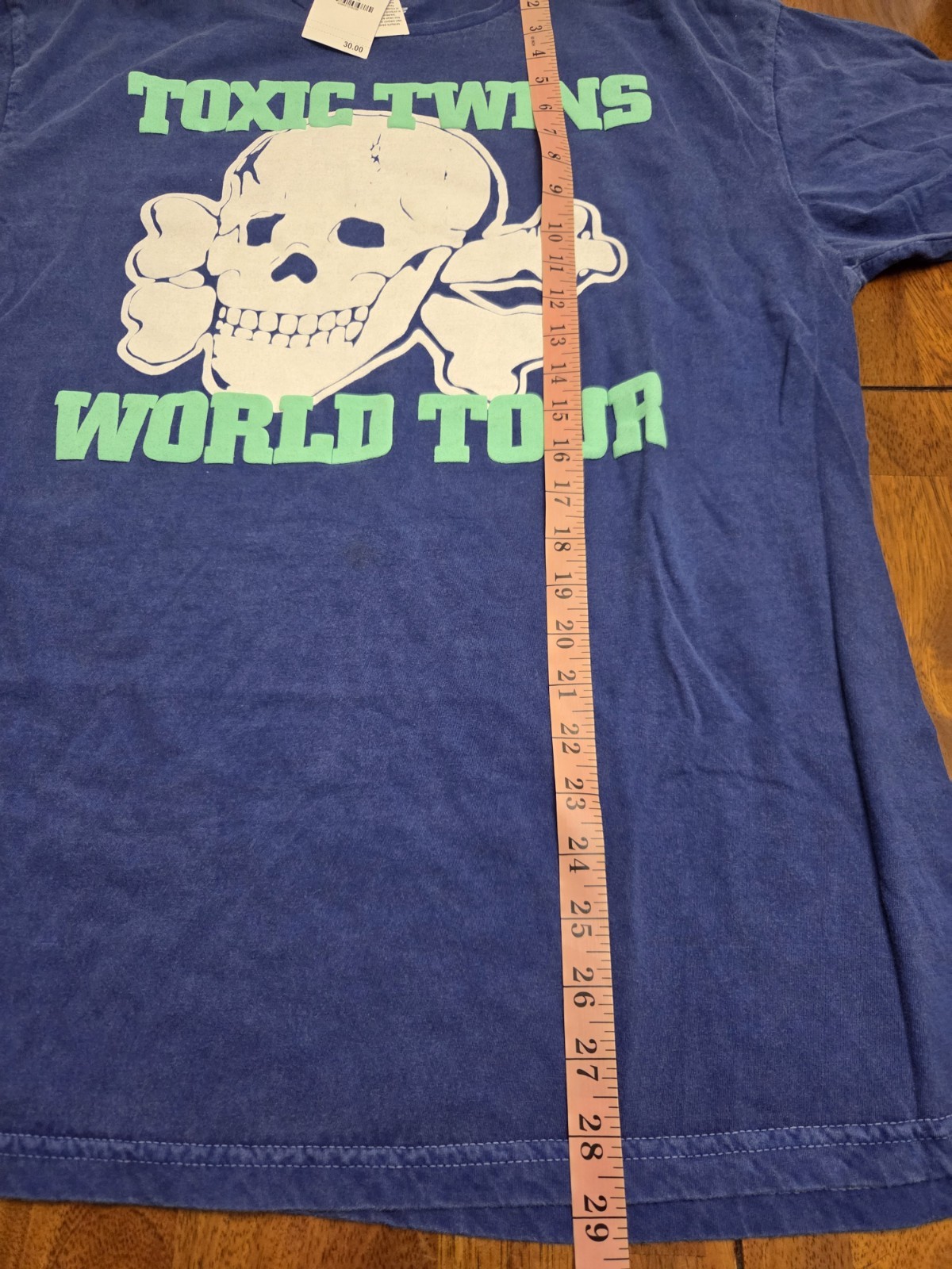NWT Aerosmith Toxic Twins World Tour T-Shirt Royal Blue Skull Graphic Size Large gallery