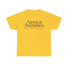 Arthur Andersen Think Straight Talk Straight Consulting T-Shirt
