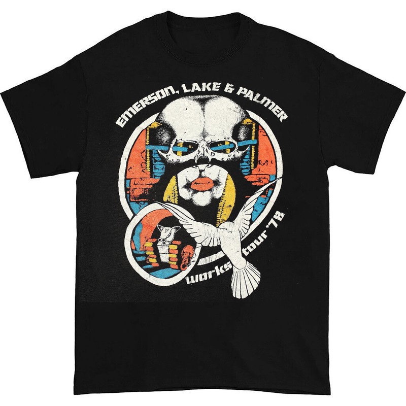 New Emerson Lake Palmer Band Warks Tour 78 All Size T shirt