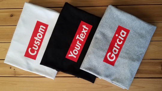 Box Logo Custom Text t-shirt hype gallery