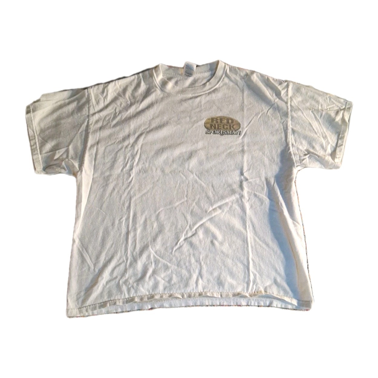 Delta Magnum Weight Funny Vintage 90s White Redneck Sportsman Shirt Size XL gallery