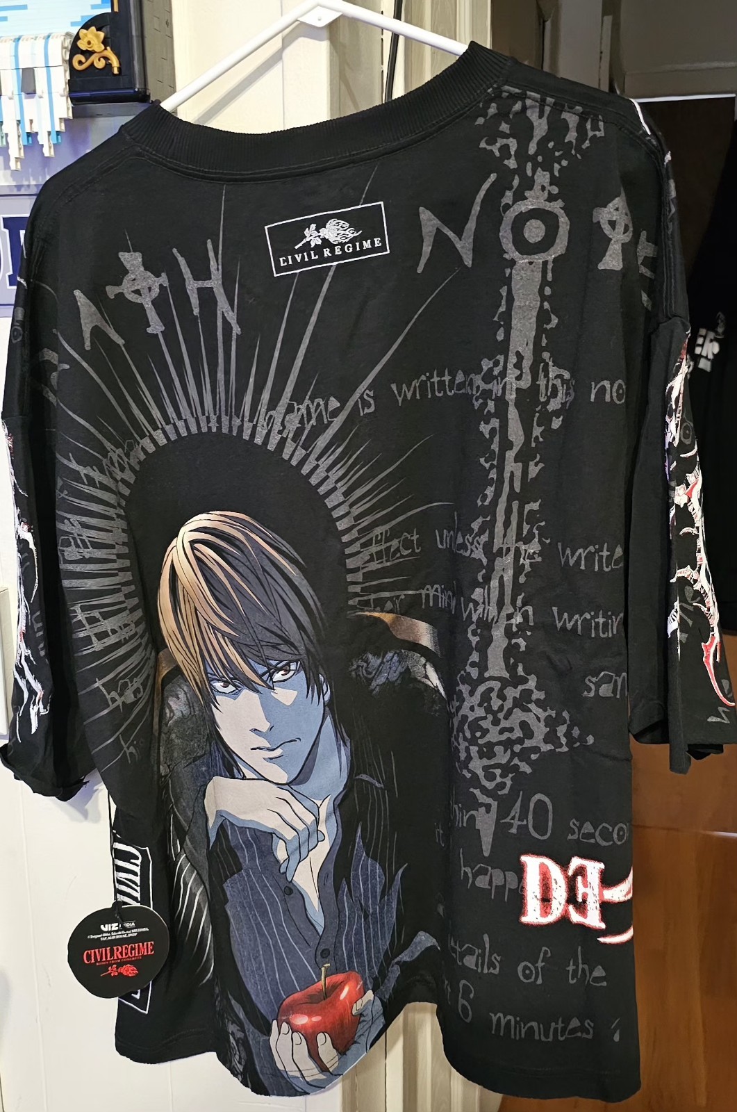 Civil Regime DeathNote Light's Fatal Stare "Side By Side" Dungeon Tee 2XL gallery